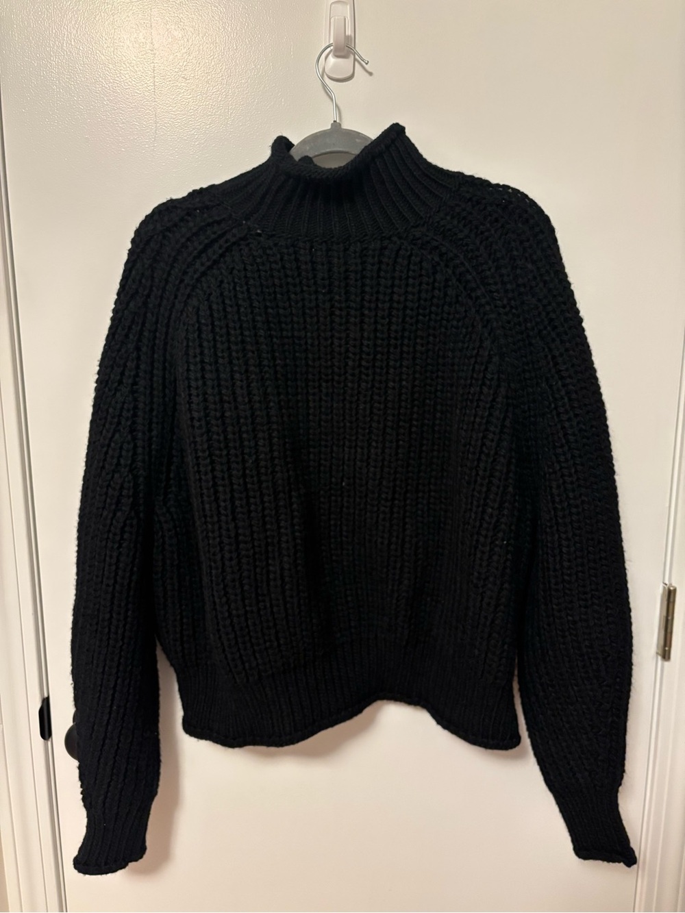 H&M Black Chunky Turtleneck Sweater